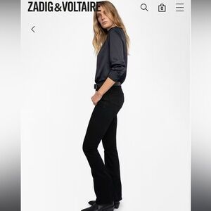 Zadig & Voltaire Tink Satin‎ Blouse $298 Large